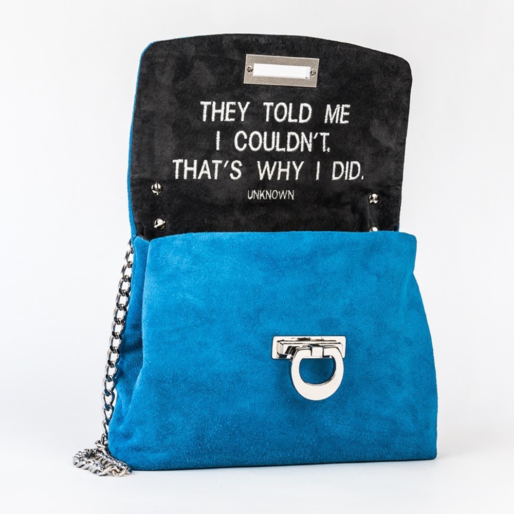 Suede handbag